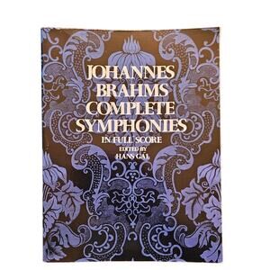 Brahms Complete Symphonies Full Score Dover Hans Gal Orchestral